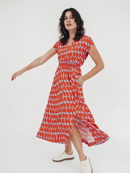 Lockeres Midi-Kleid aus Ecovero™ by Lenzing™