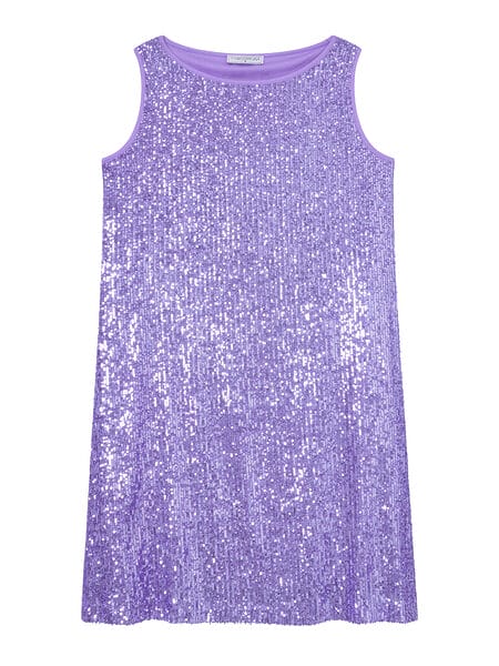 Lässiges Minikleid aus Pailetten Jersey