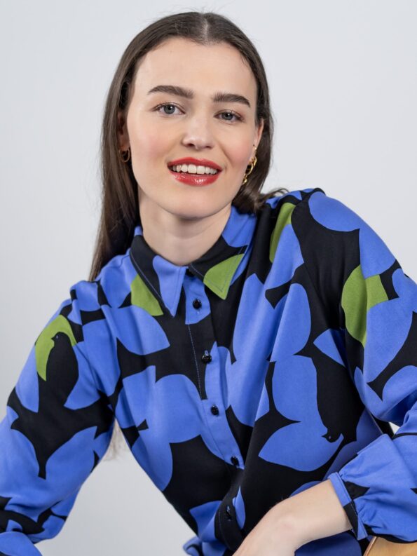 Hemdbluse mit langen Ärmeln aus LENZING™ ECOVERO™